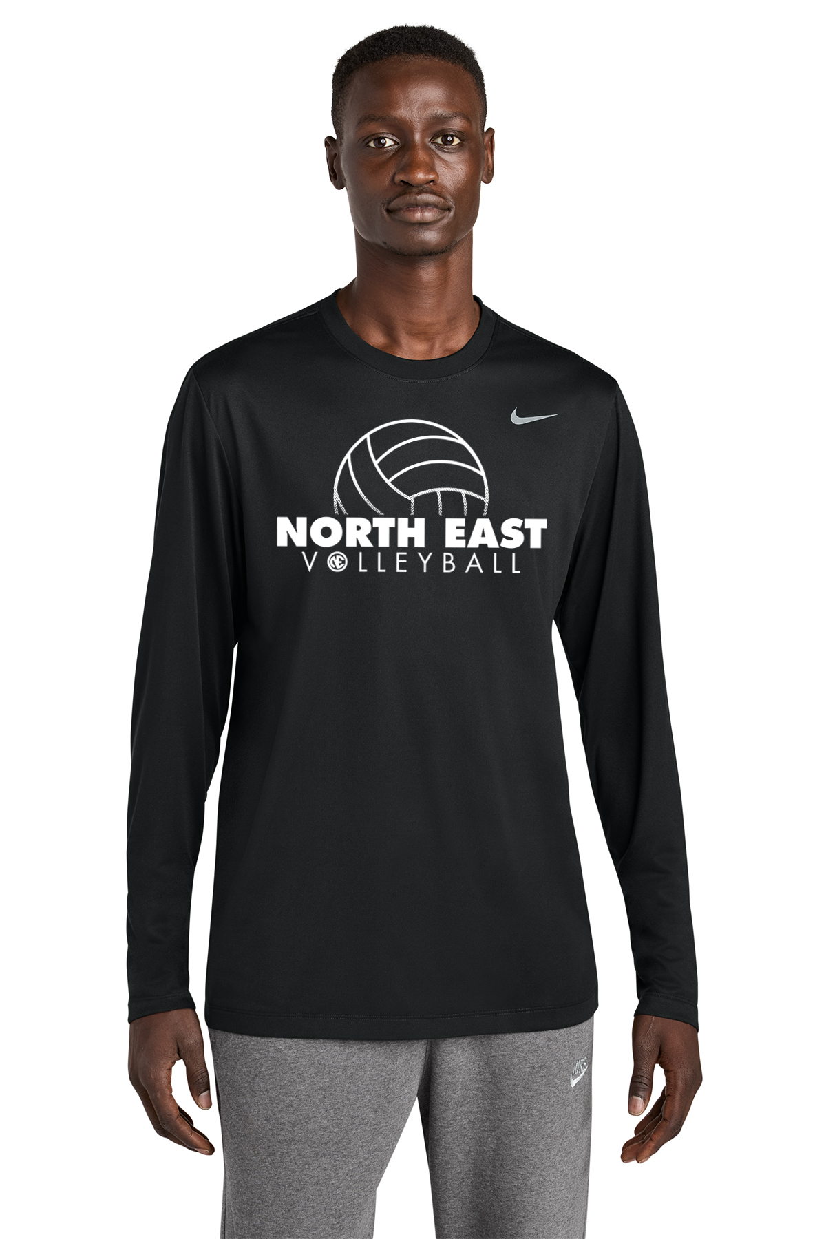 2023 3A Boys Volleyball Nike Crewneck - Black